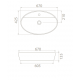 Επικαθήμενος Νιπτήρας Πορσελάνης 67x42cm Cerastyle One 076500-u Λευκό Επικαθήμενος Νιπτήρας Πορσελάνης 67x42cm Cerastyle One 076500-u Λευκό
